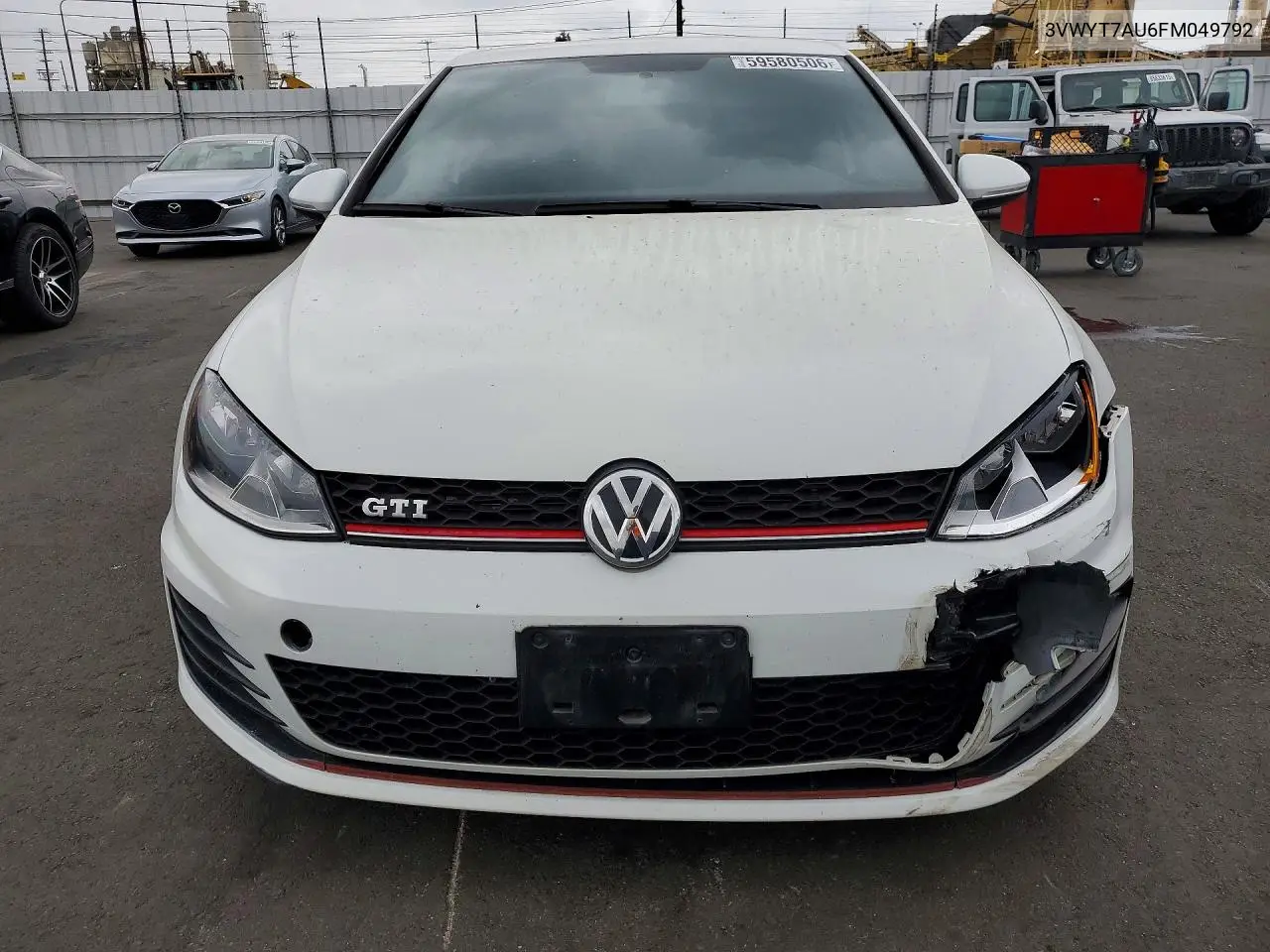 2015 Volkswagen Gti VIN: 3VWYT7AU6FM049792 Lot: 59580506