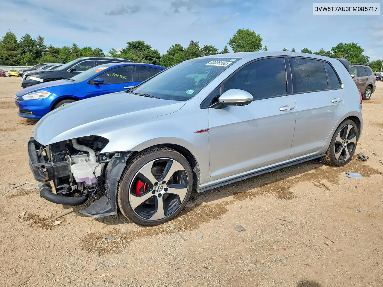2015 Volkswagen Gti VIN: 3VW5T7AU3FM085717 Lot: 60356586