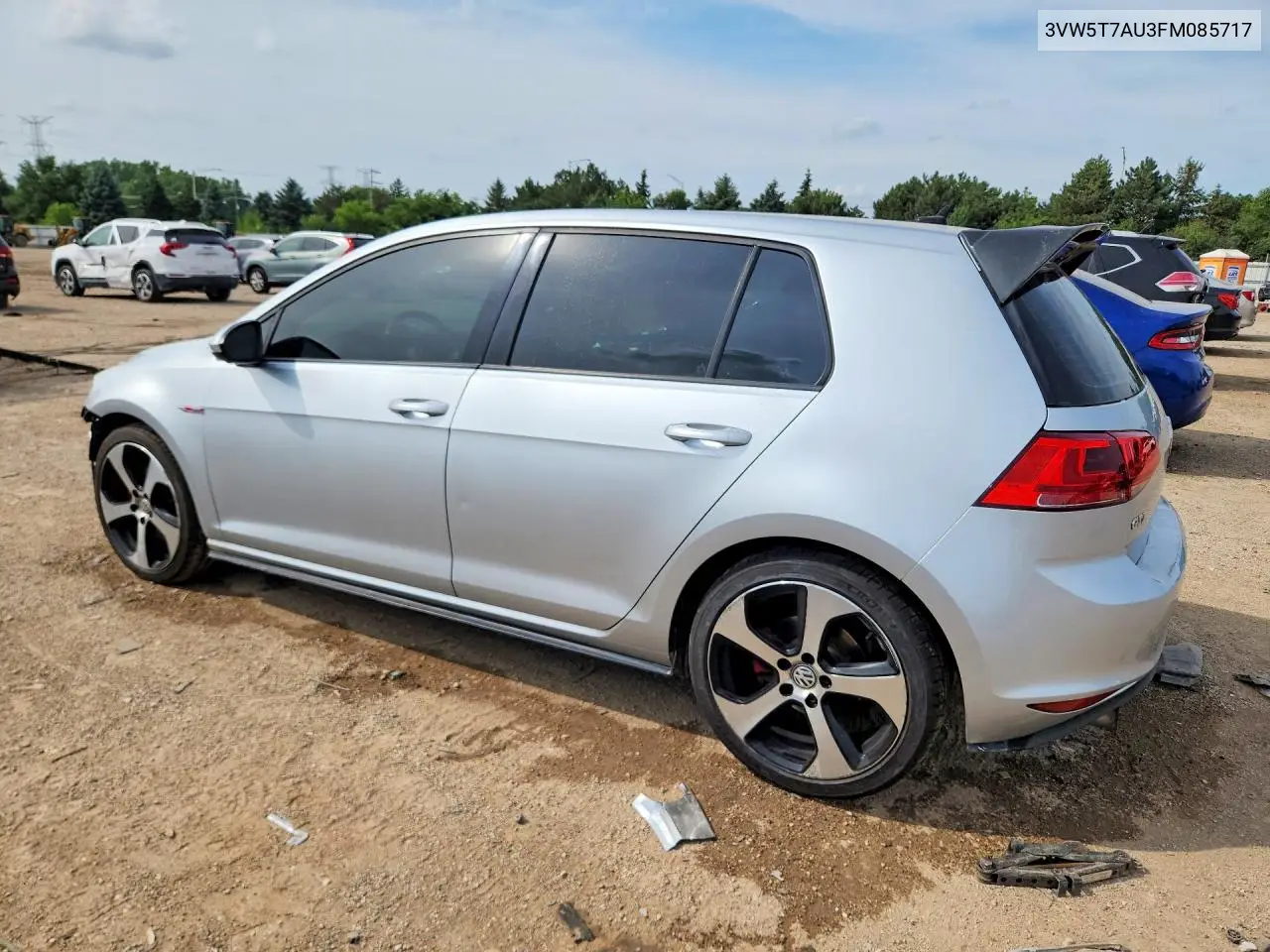 2015 Volkswagen Gti VIN: 3VW5T7AU3FM085717 Lot: 60356586