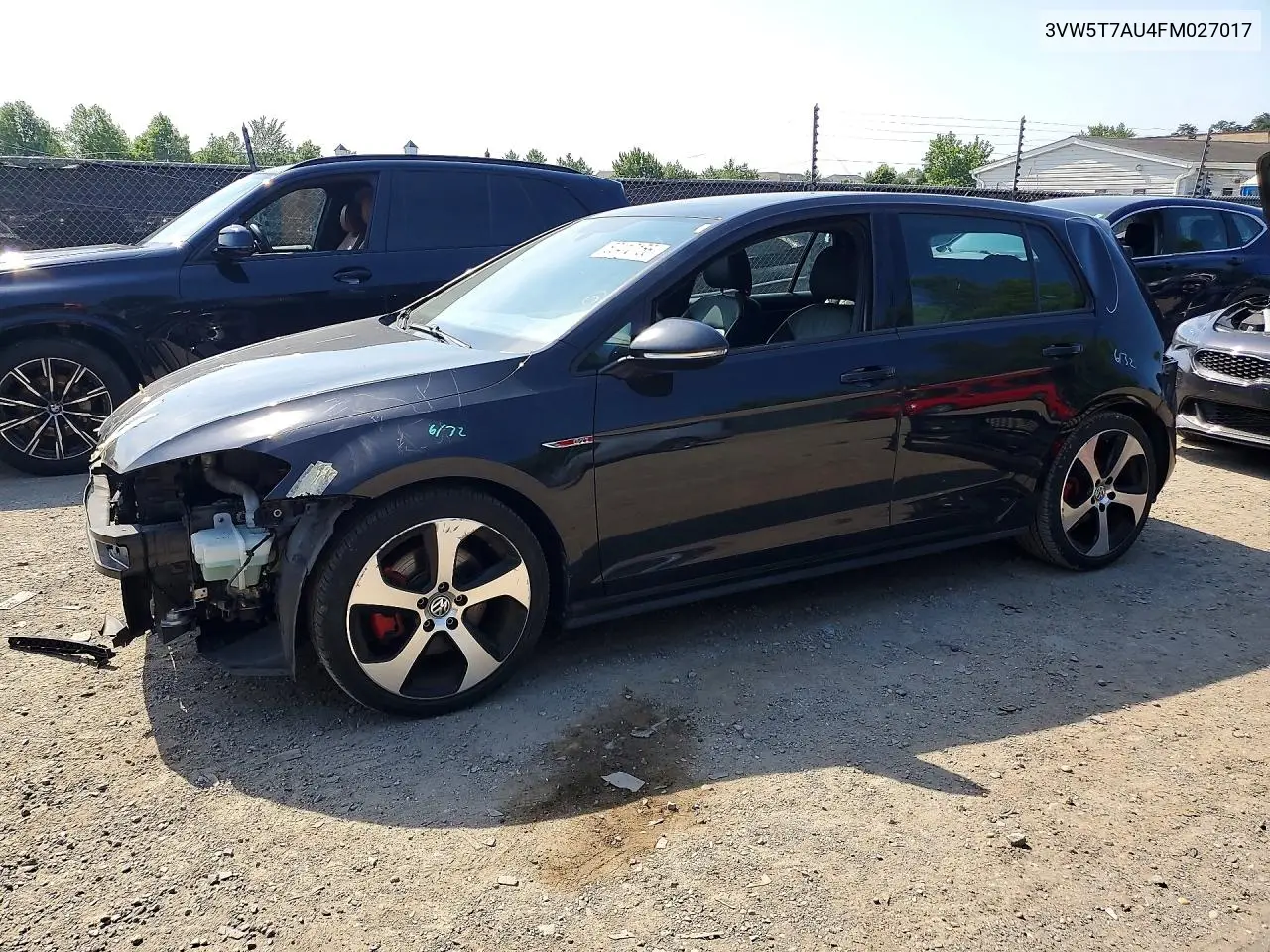 2015 Volkswagen Gti VIN: 3VW5T7AU4FM027017 Lot: 60410156