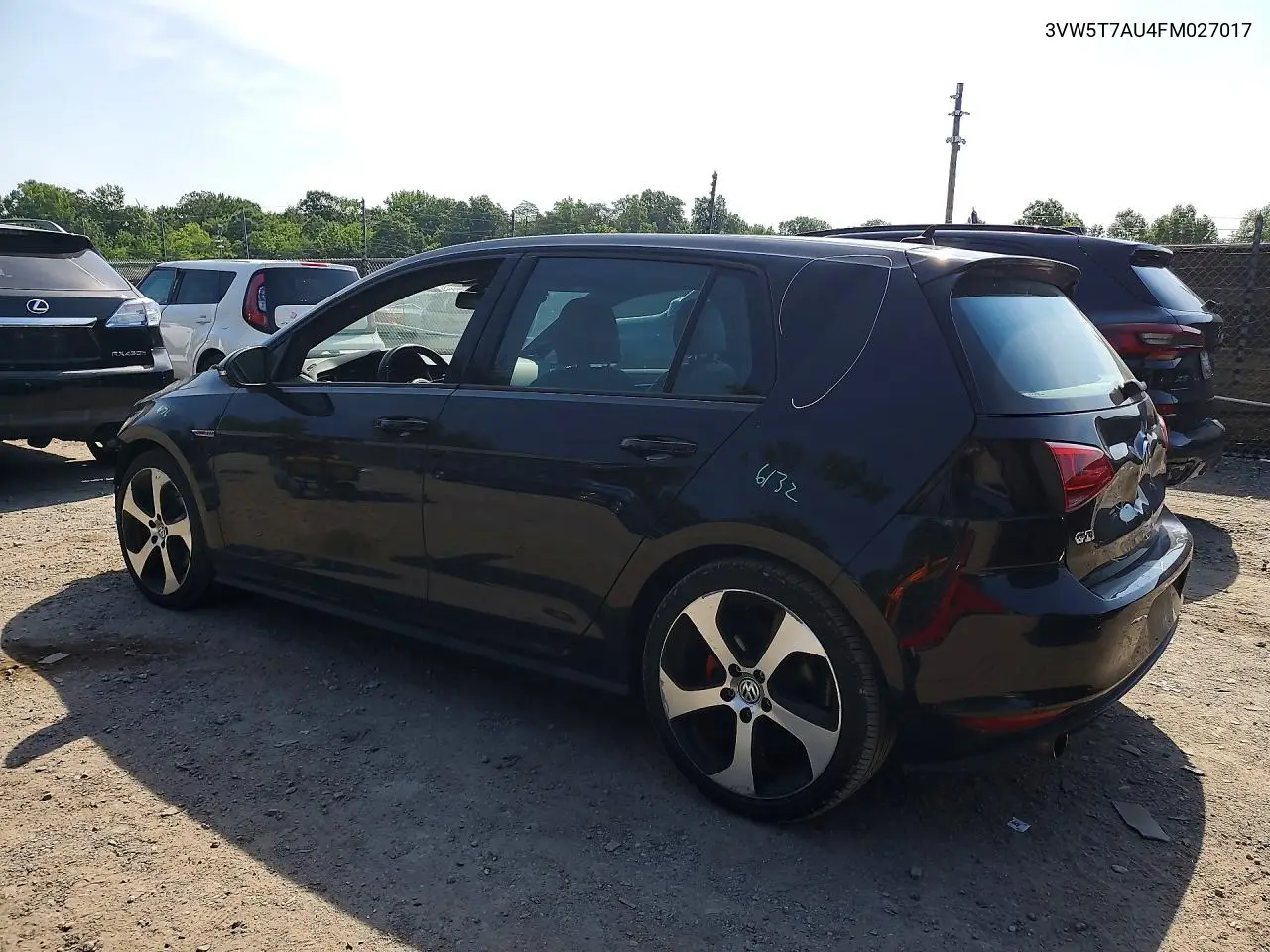 2015 Volkswagen Gti VIN: 3VW5T7AU4FM027017 Lot: 60410156