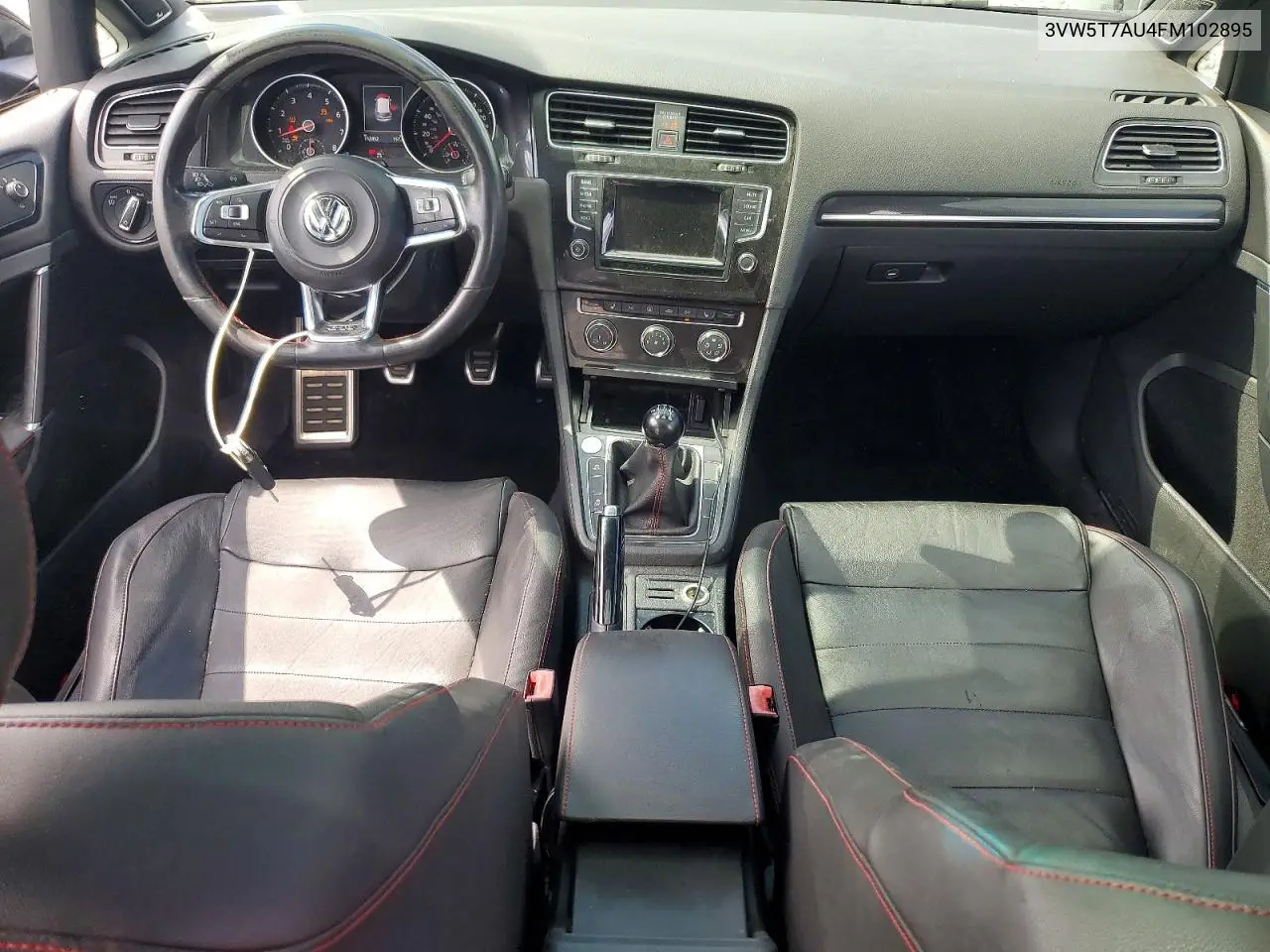 2015 Volkswagen Gti VIN: 3VW5T7AU4FM102895 Lot: 60736996