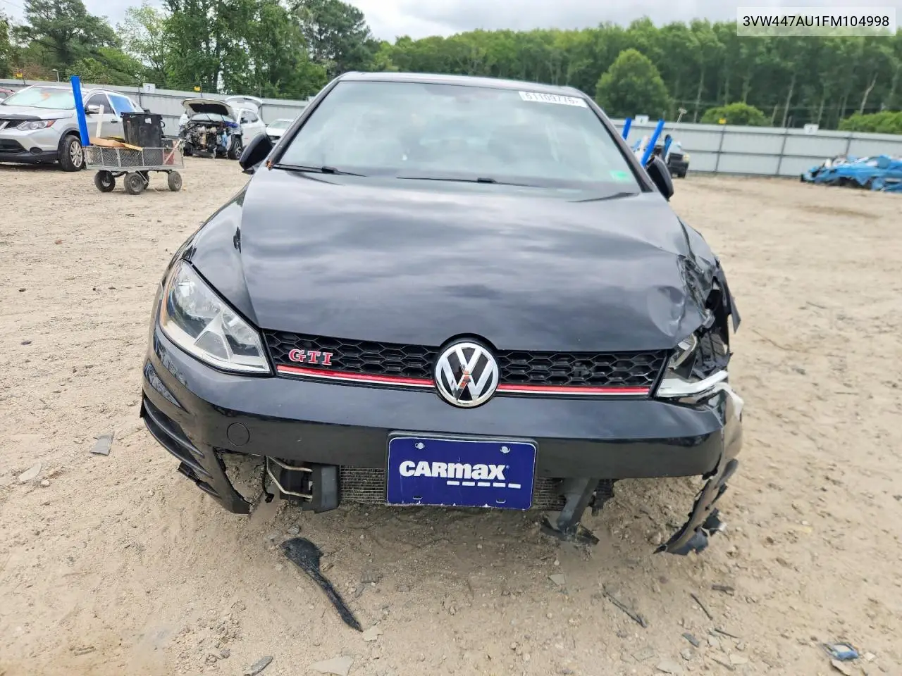 2015 Volkswagen Gti VIN: 3VW447AU1FM104998 Lot: 61109776