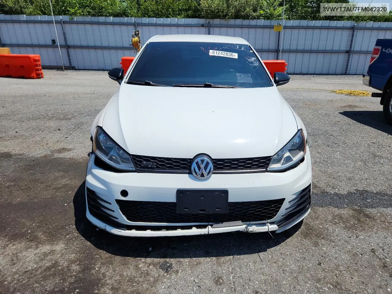 2015 Volkswagen Gti VIN: 3VWYT7AU7FM042320 Lot: 61242836