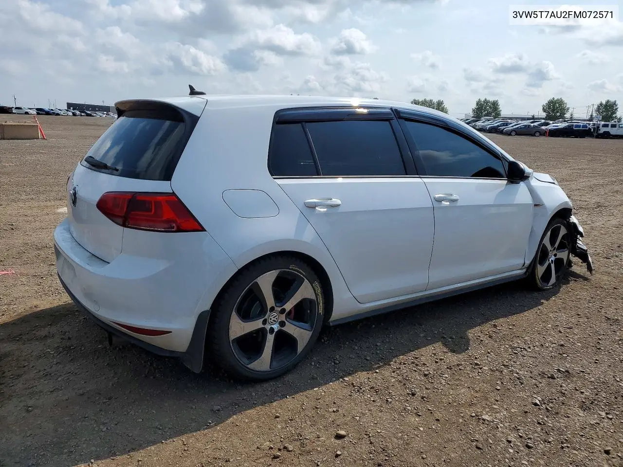 2015 Volkswagen Gti VIN: 3VW5T7AU2FM072571 Lot: 61885116