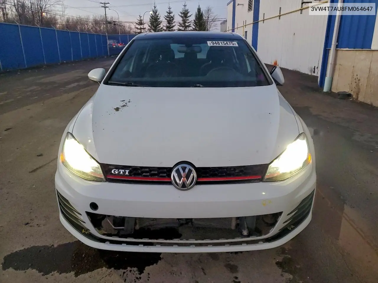 3VW4T7AU8FM064647 2015 Volkswagen Gti