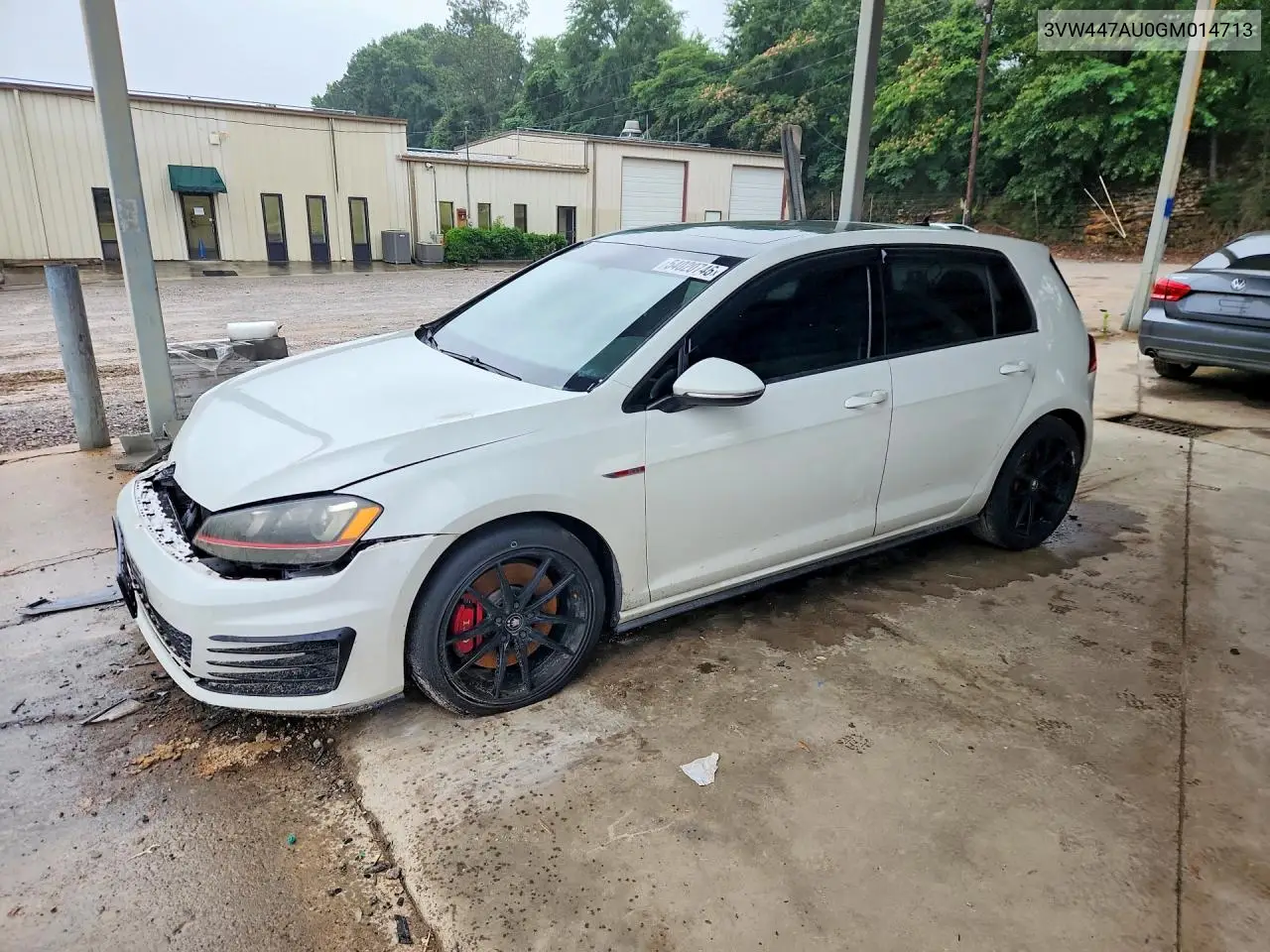 2016 Volkswagen Gti S VIN: 3VW447AU0GM014713 Lot: 54020746