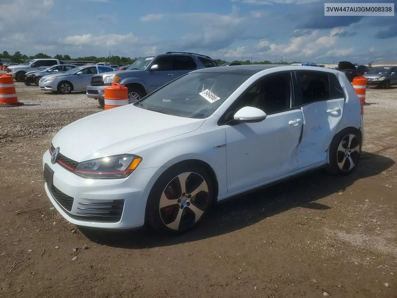 2016 Volkswagen Gti S VIN: 3VW447AU3GM008338 Lot: 54646966