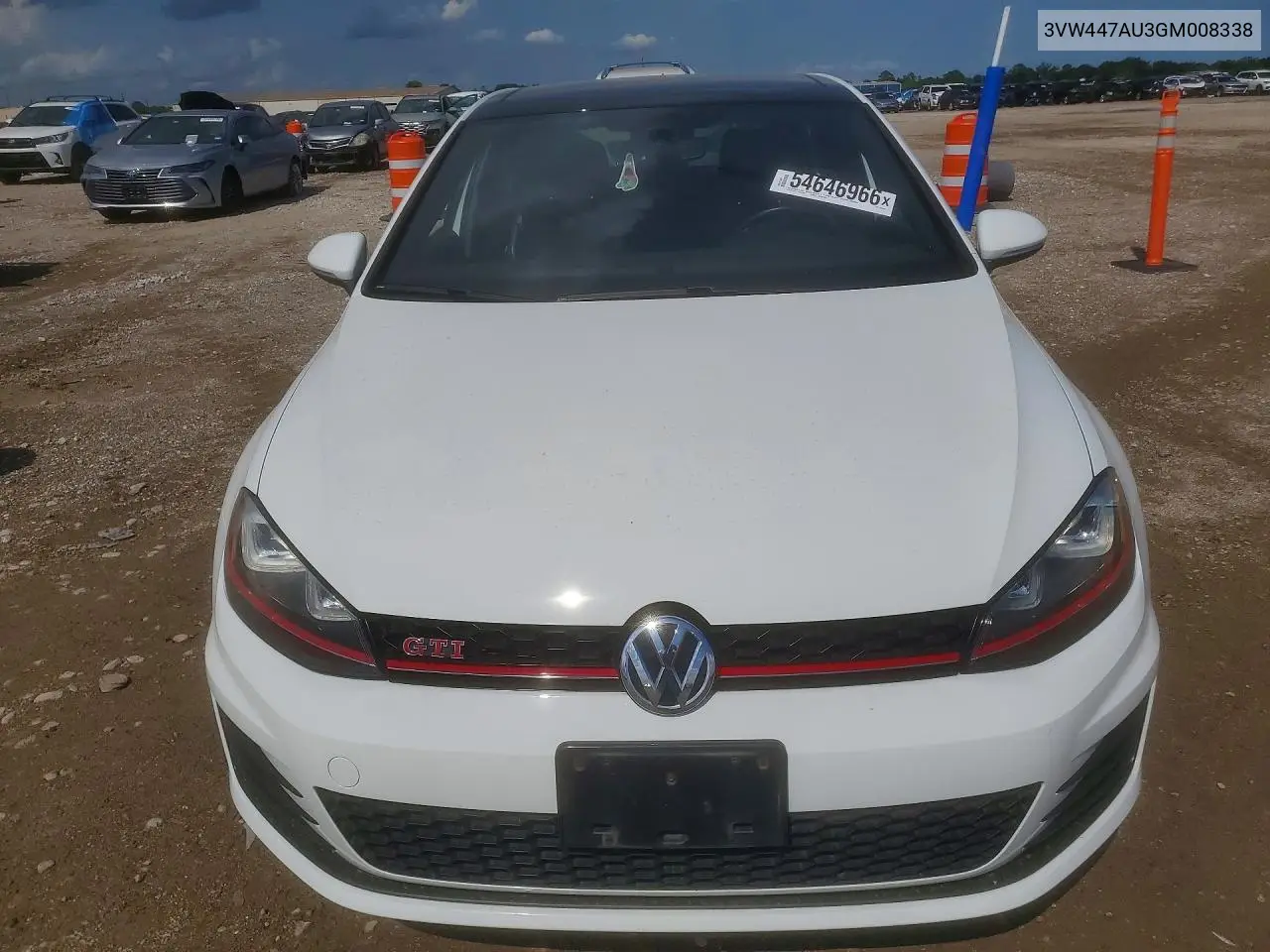 2016 Volkswagen Gti S VIN: 3VW447AU3GM008338 Lot: 54646966