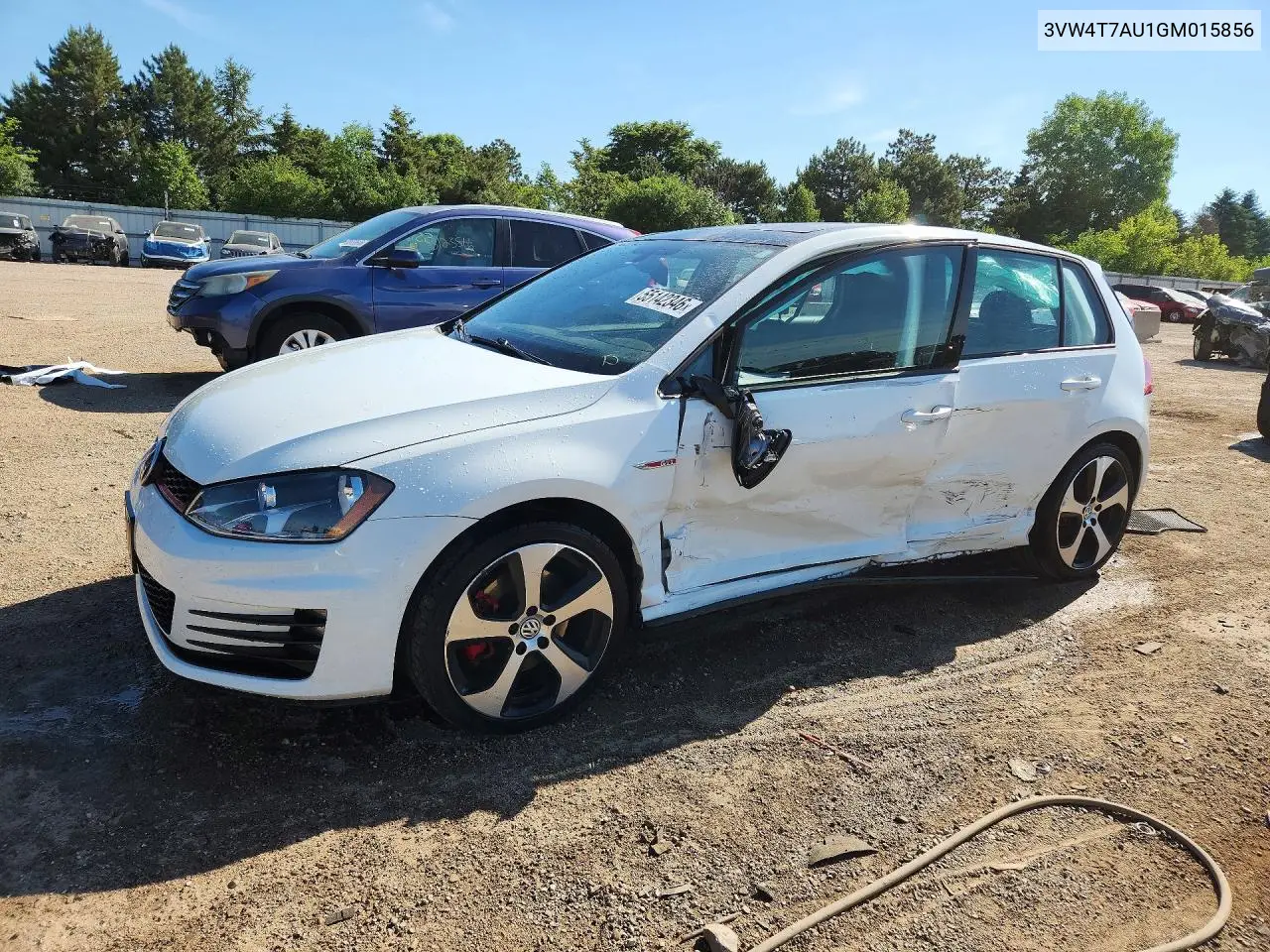 2016 Volkswagen Gti S VIN: 3VW4T7AU1GM015856 Lot: 55142346