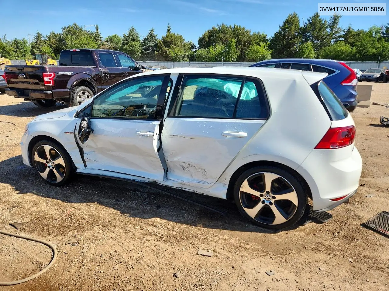 2016 Volkswagen Gti S VIN: 3VW4T7AU1GM015856 Lot: 55142346