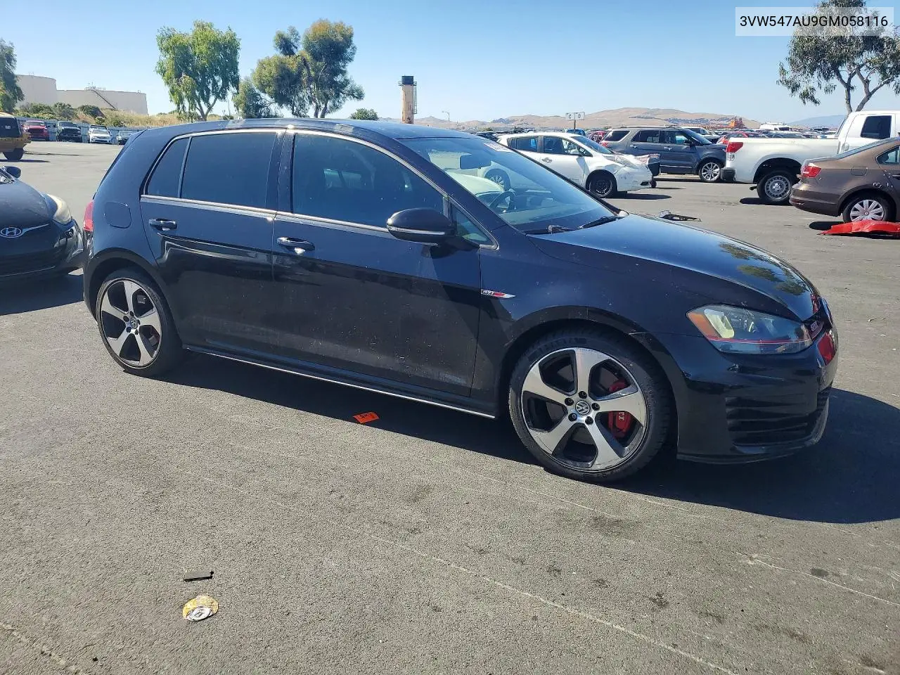 2016 Volkswagen Gti S VIN: 3VW547AU9GM058116 Lot: 55747296