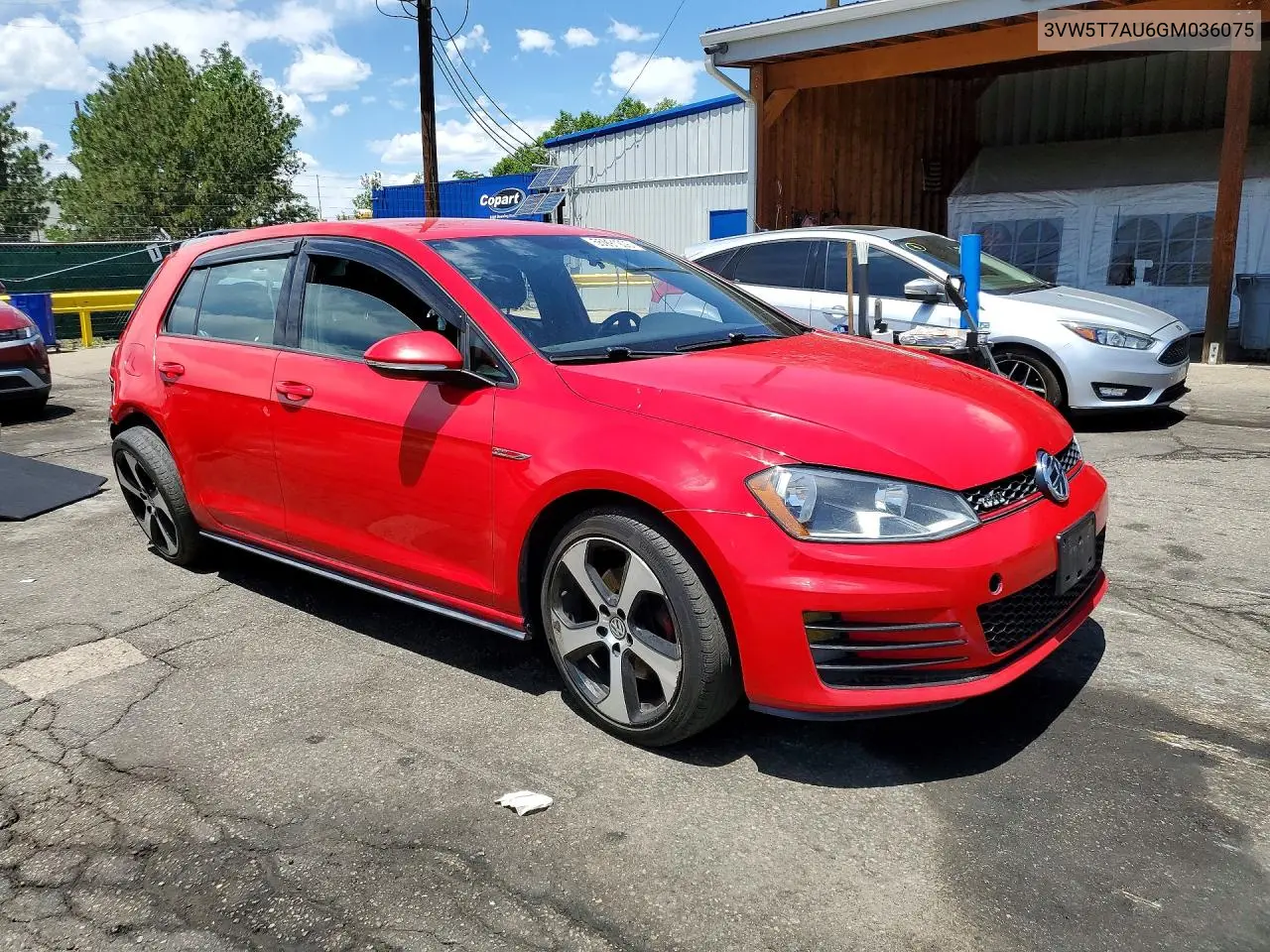 2016 Volkswagen Gti S VIN: 3VW5T7AU6GM036075 Lot: 55991906