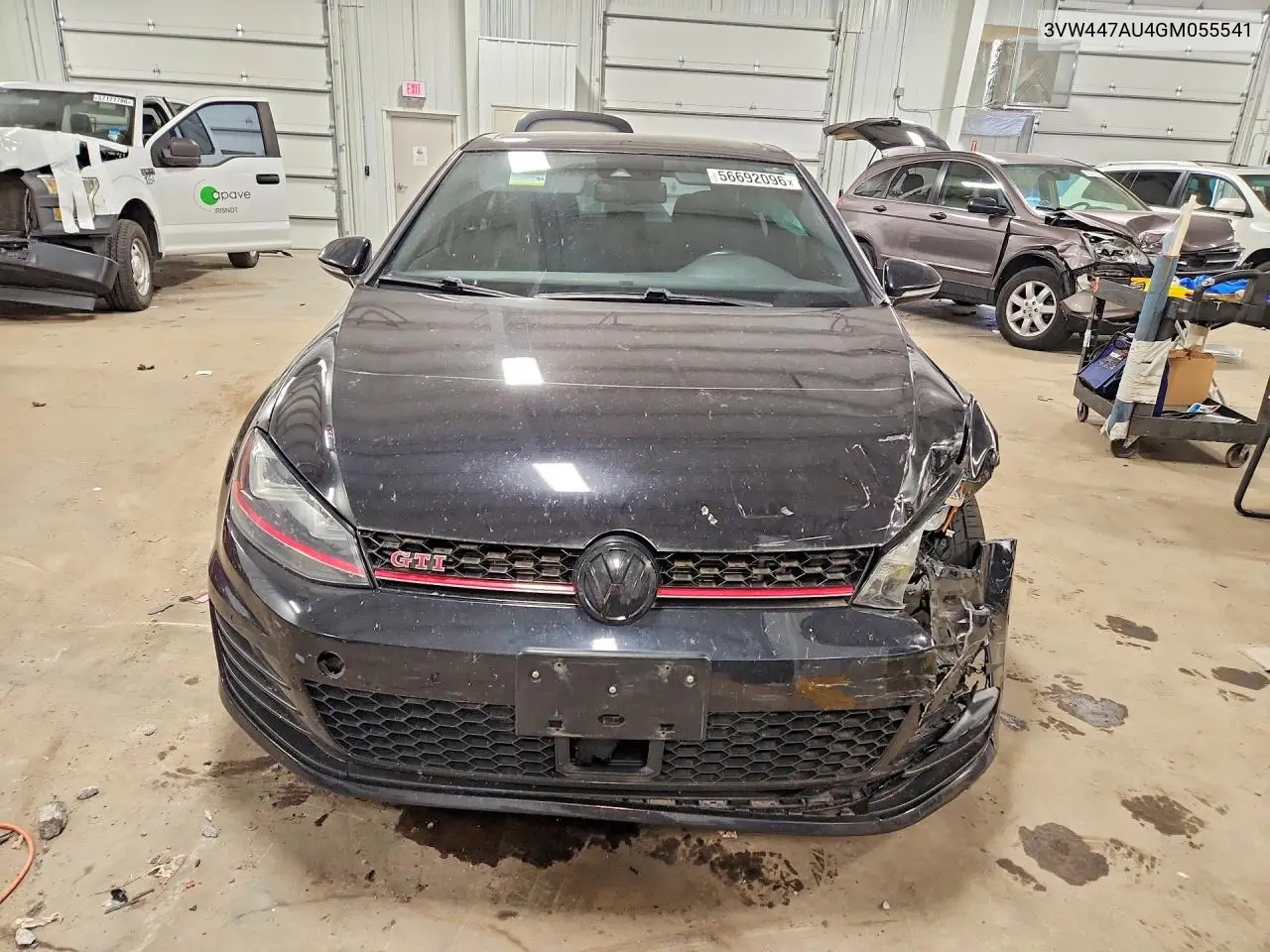 2016 Volkswagen Gti S VIN: 3VW447AU4GM055541 Lot: 56692096