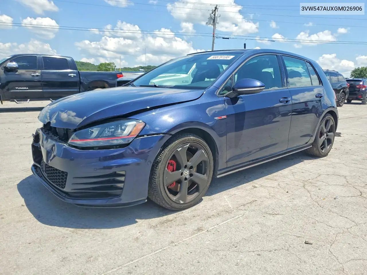 2016 Volkswagen Gti S VIN: 3VW547AUXGM026906 Lot: 56879166