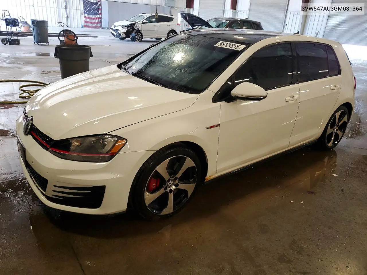 2016 Volkswagen Gti S VIN: 3VW547AU3GM031364 Lot: 56980036