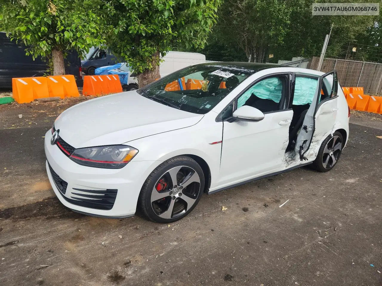 2016 Volkswagen Gti VIN: 3VW4T7AU6GM068746 Lot: 58972146