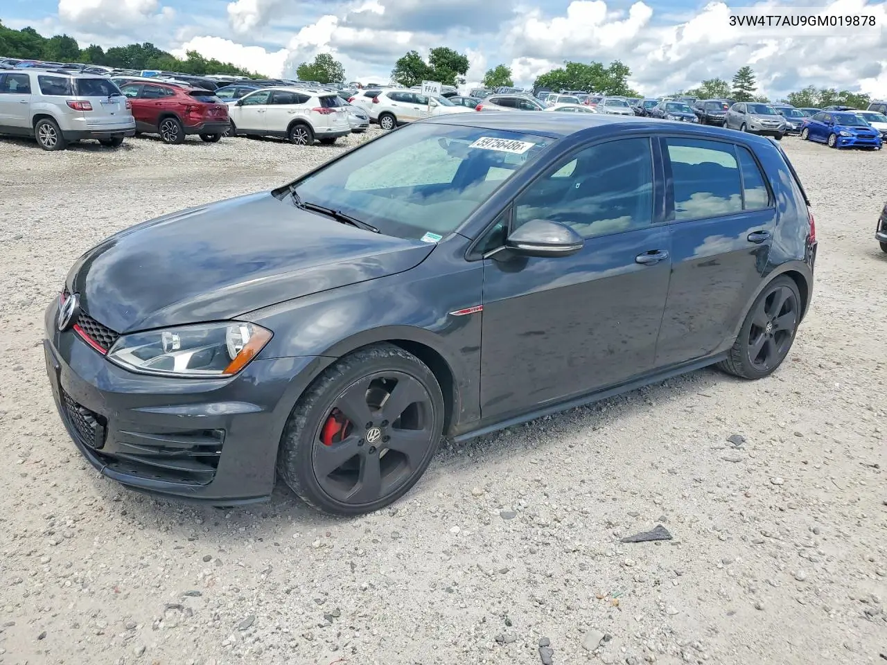 2016 Volkswagen Gti S/Se VIN: 3VW4T7AU9GM019878 Lot: 59756486