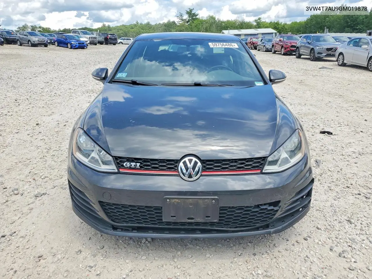 2016 Volkswagen Gti S/Se VIN: 3VW4T7AU9GM019878 Lot: 59756486