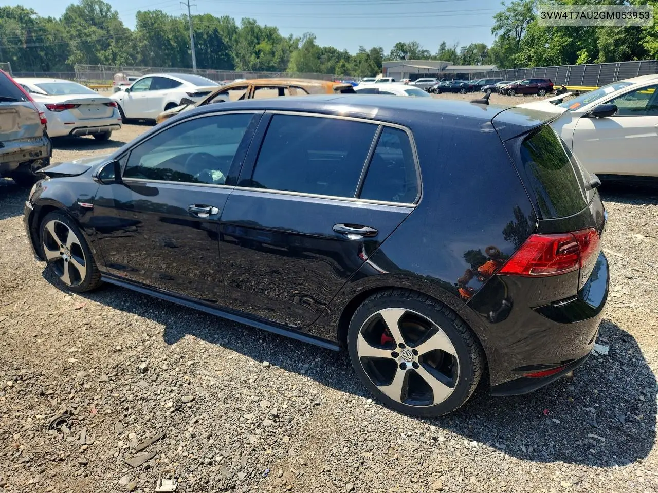 2016 Volkswagen Gti S/Se/Autobahn VIN: 3VW4T7AU2GM053953 Lot: 61021176