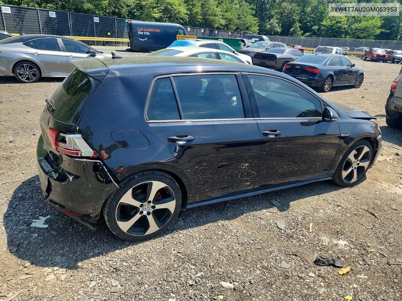 2016 Volkswagen Gti S/Se/Autobahn VIN: 3VW4T7AU2GM053953 Lot: 61021176