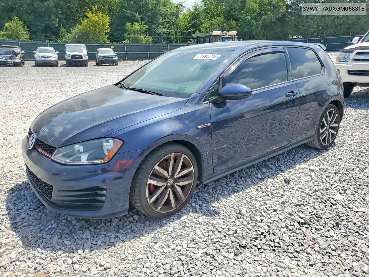 2016 Volkswagen Gti S VIN: 3VWYT7AUXGM068315 Lot: 61995046