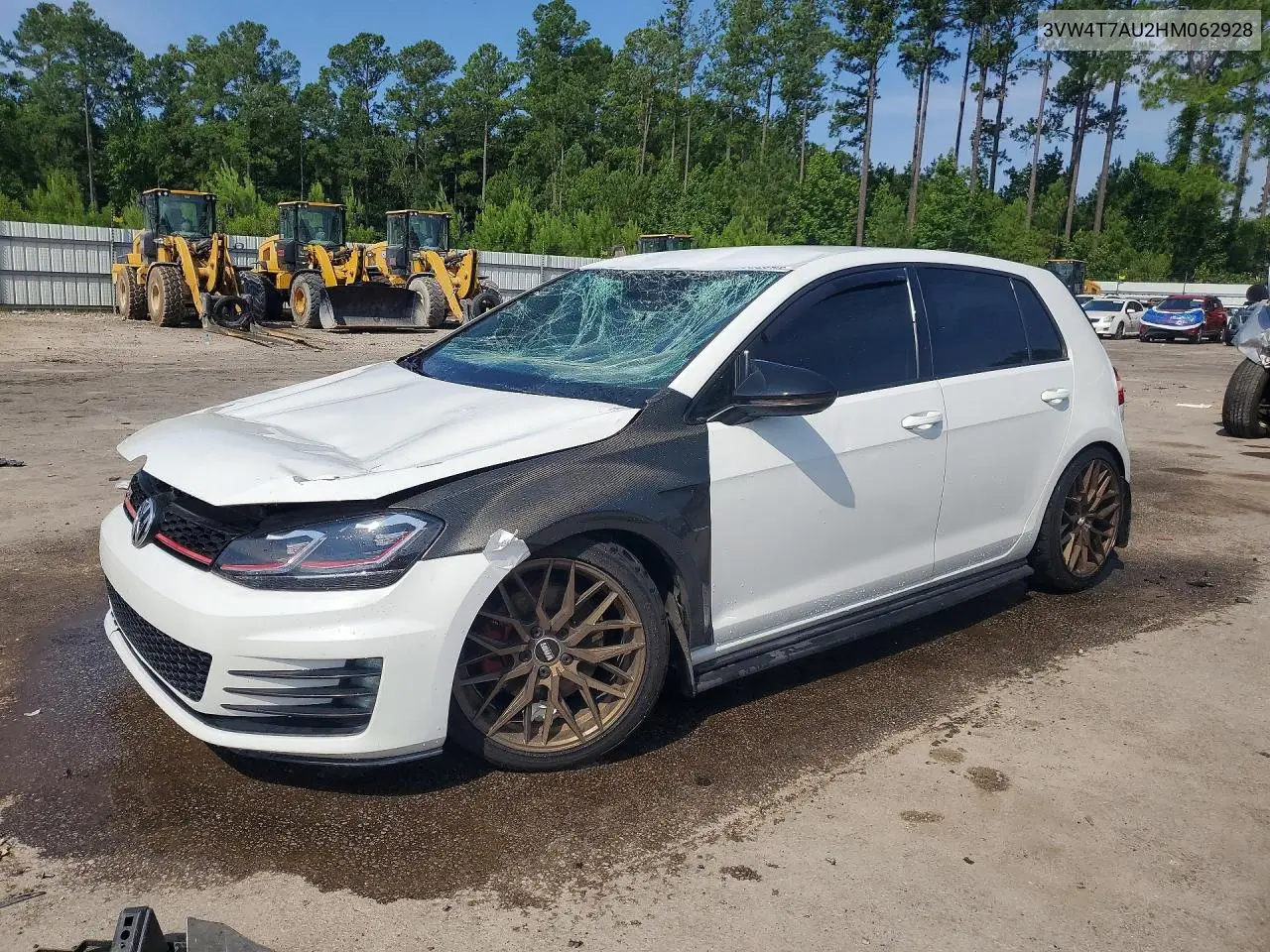 2017 Volkswagen Gti S VIN: 3VW4T7AU2HM062928 Lot: 41633806