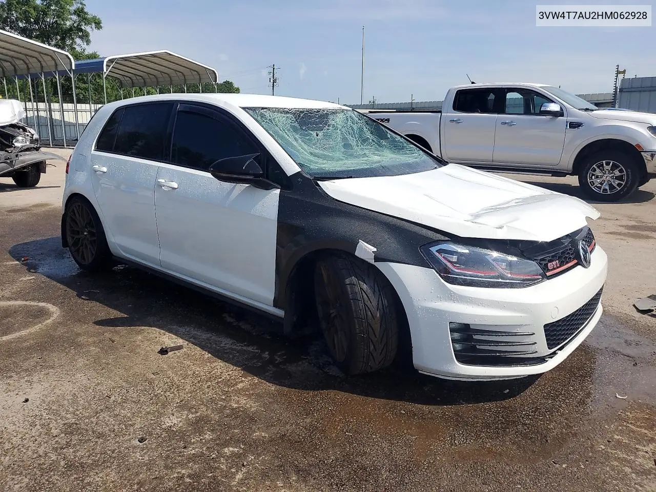 2017 Volkswagen Gti S VIN: 3VW4T7AU2HM062928 Lot: 41633806