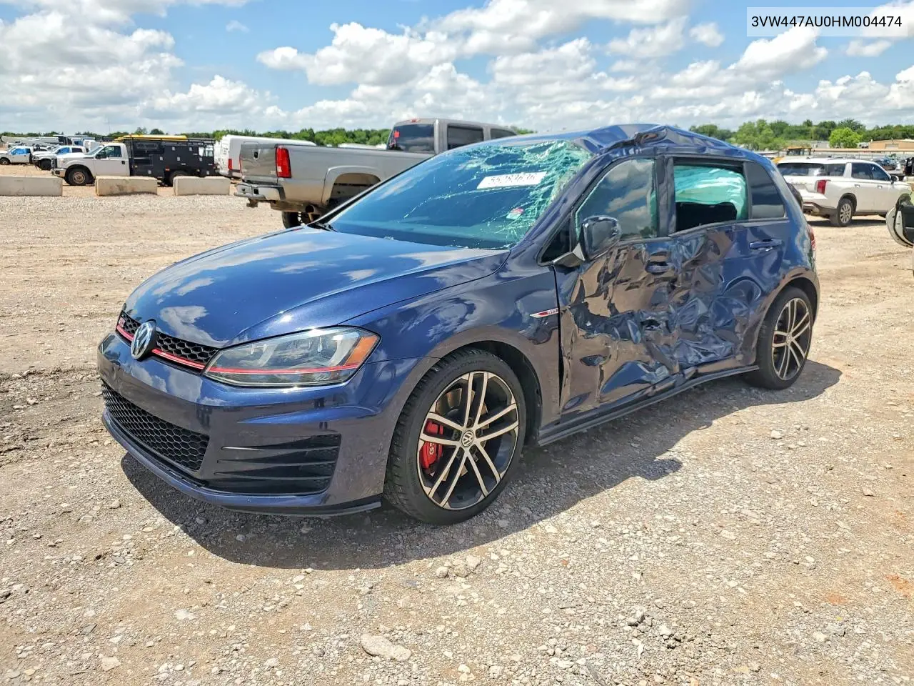 2017 Volkswagen Gti S VIN: 3VW447AU0HM004474 Lot: 55283636