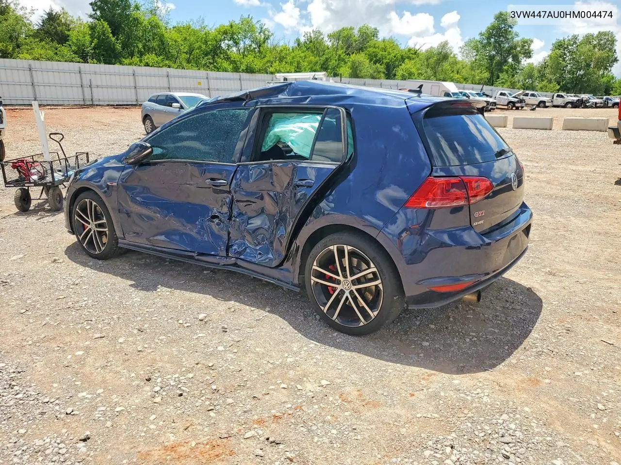 2017 Volkswagen Gti S VIN: 3VW447AU0HM004474 Lot: 55283636