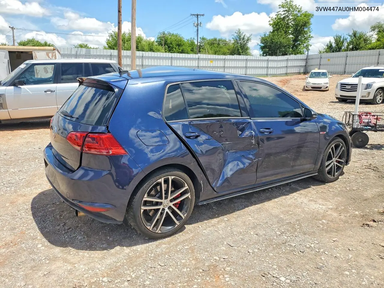2017 Volkswagen Gti S VIN: 3VW447AU0HM004474 Lot: 55283636