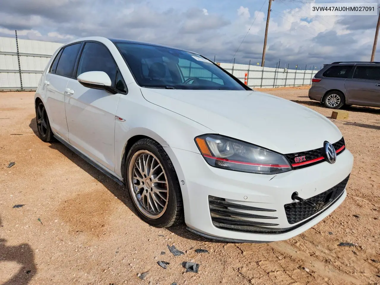 2017 Volkswagen Gti S VIN: 3VW447AU0HM027091 Lot: 56128276