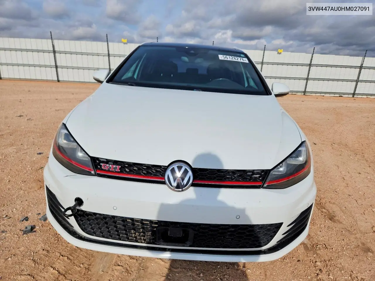 2017 Volkswagen Gti S VIN: 3VW447AU0HM027091 Lot: 56128276