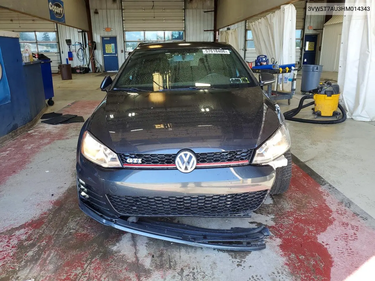 2017 Volkswagen Gti S VIN: 3VW5T7AU3HM014343 Lot: 57618406