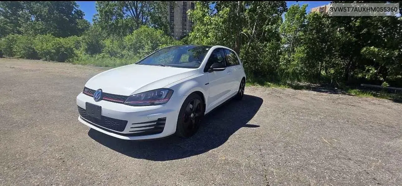 2017 Volkswagen Gti S VIN: 3VW5T7AUXHM055360 Lot: 57780506