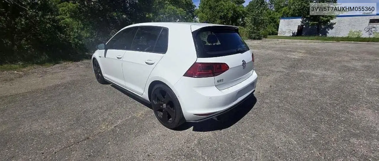 2017 Volkswagen Gti S VIN: 3VW5T7AUXHM055360 Lot: 57780506