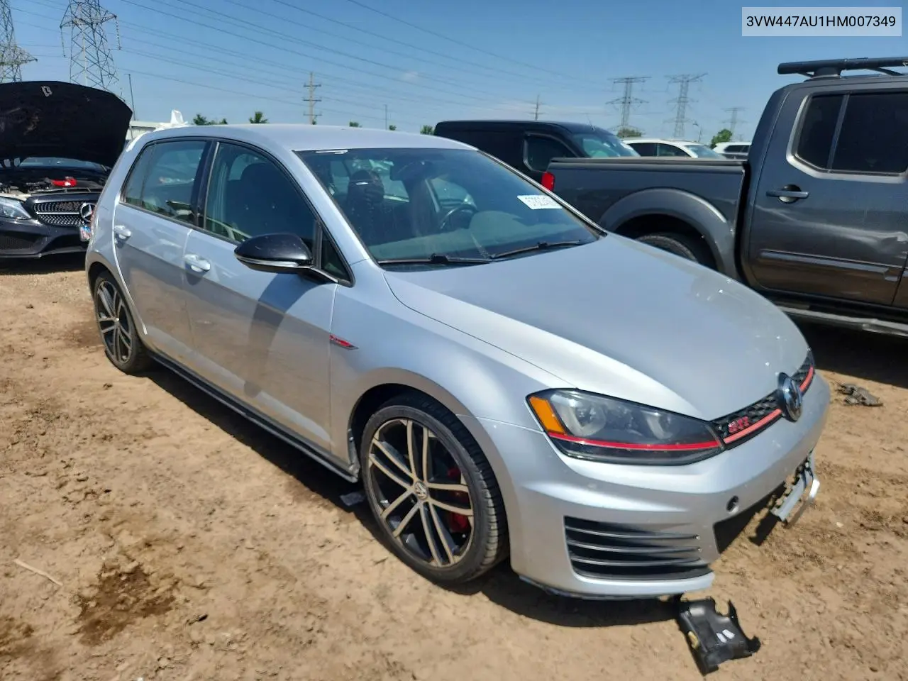 2017 Volkswagen Gti S/Se VIN: 3VW447AU1HM007349 Lot: 57822456