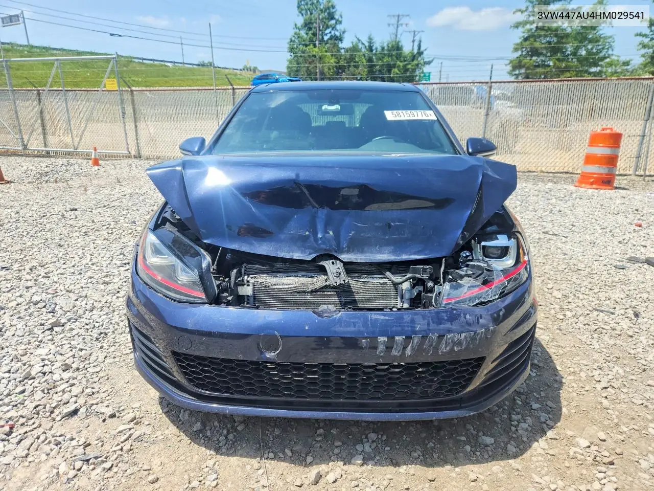 2017 Volkswagen Gti S/Se VIN: 3VW447AU4HM029541 Lot: 58159776