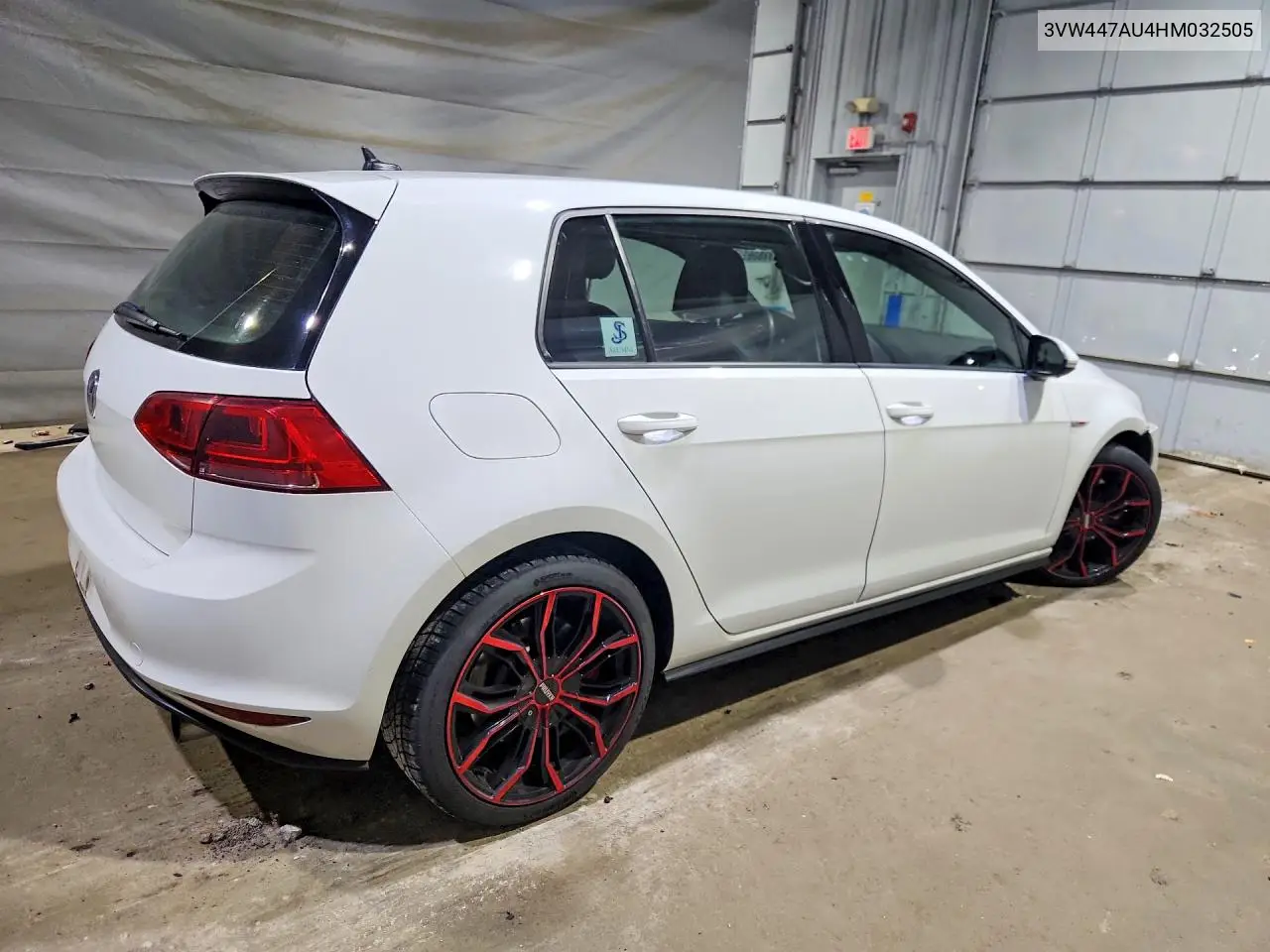 2017 Volkswagen Gti S/Se VIN: 3VW447AU4HM032505 Lot: 58606556