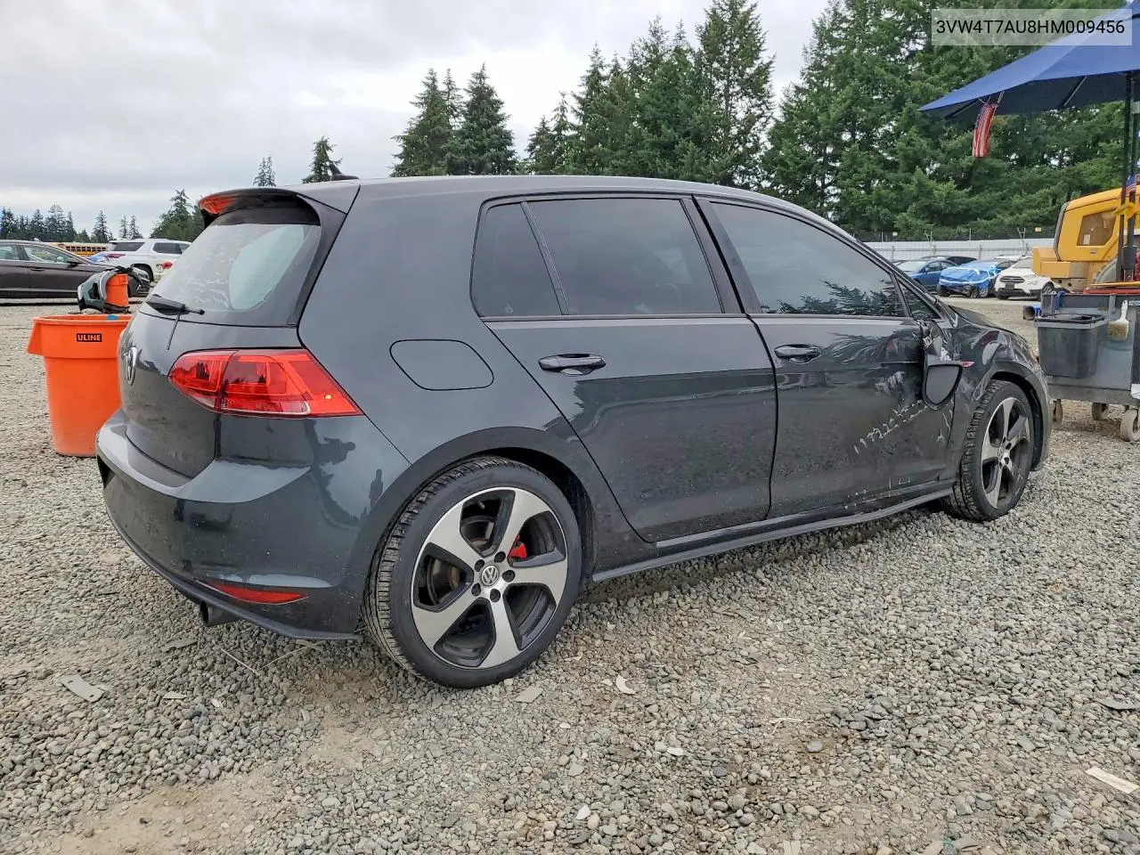 2017 Volkswagen Gti S VIN: 3VW4T7AU8HM009456 Lot: 58811126