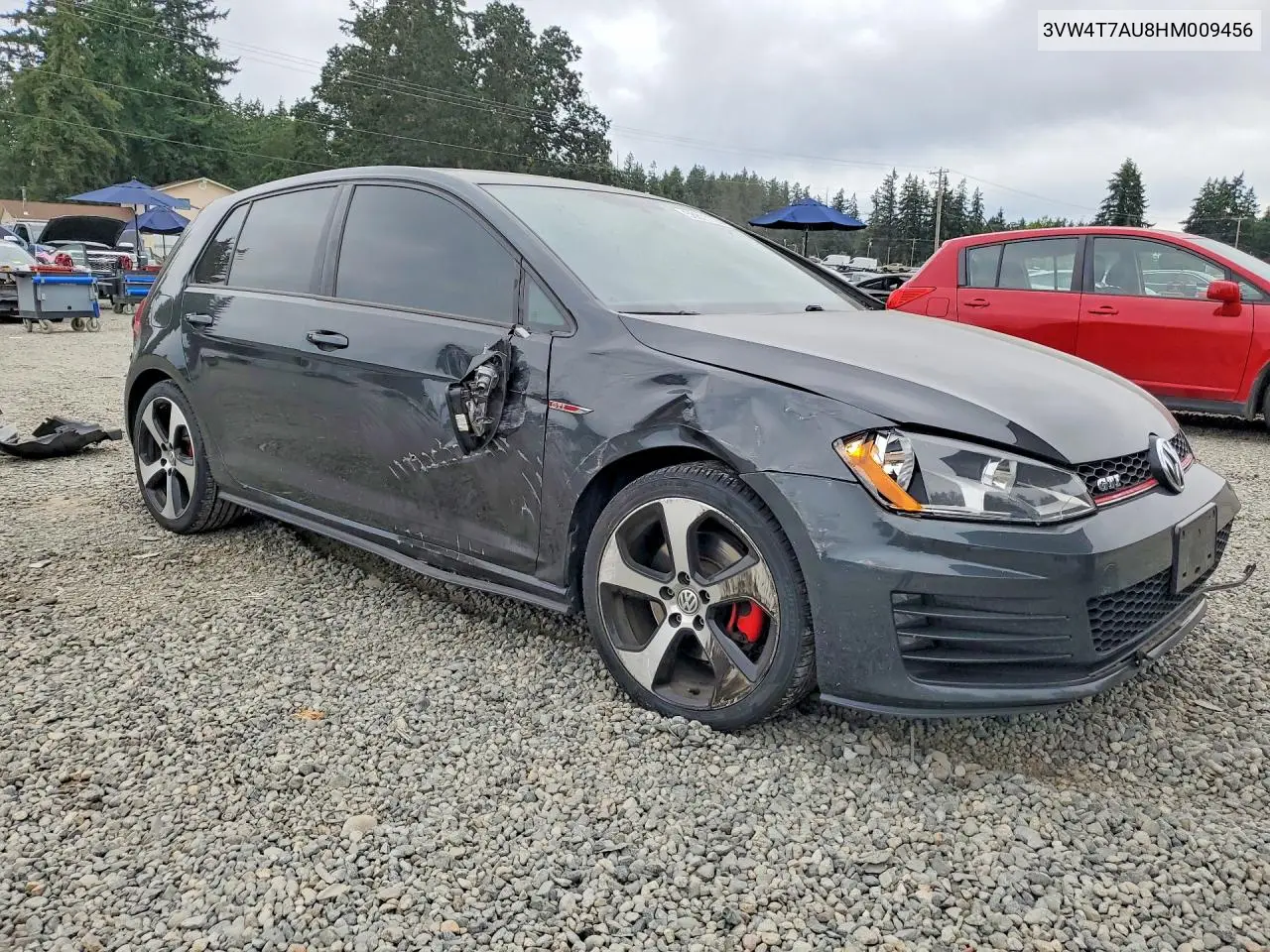 2017 Volkswagen Gti S VIN: 3VW4T7AU8HM009456 Lot: 58811126