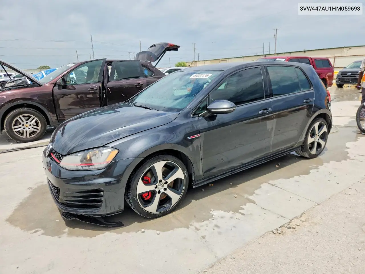 2017 Volkswagen Gti S/Se VIN: 3VW447AU1HM059693 Lot: 59081476