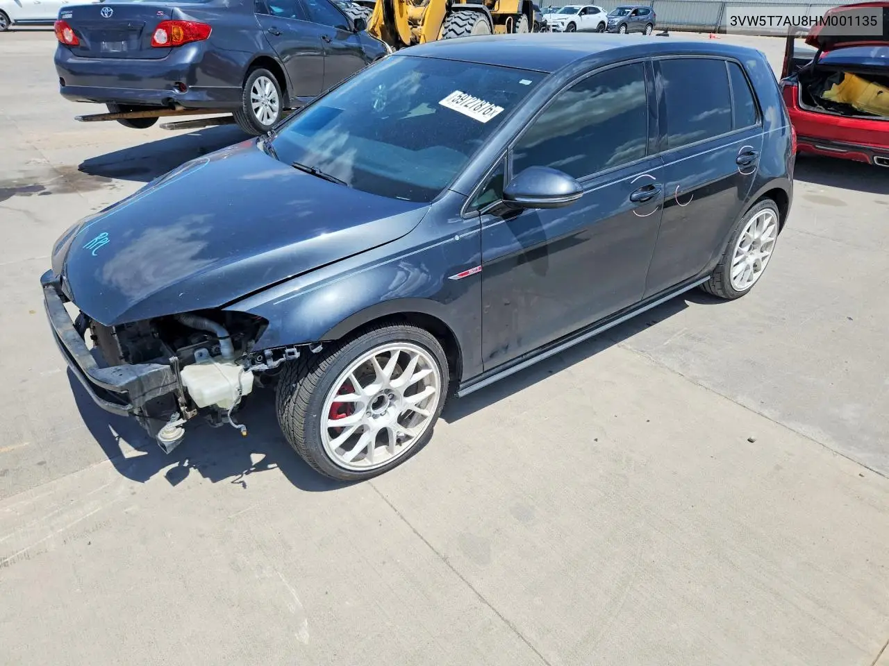 2017 Volkswagen Gti S VIN: 3VW5T7AU8HM001135 Lot: 59727876