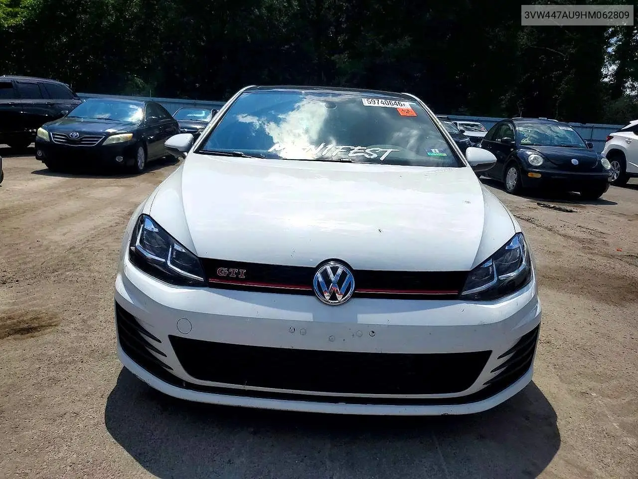 2017 Volkswagen Gti S/Se VIN: 3VW447AU9HM062809 Lot: 59740646