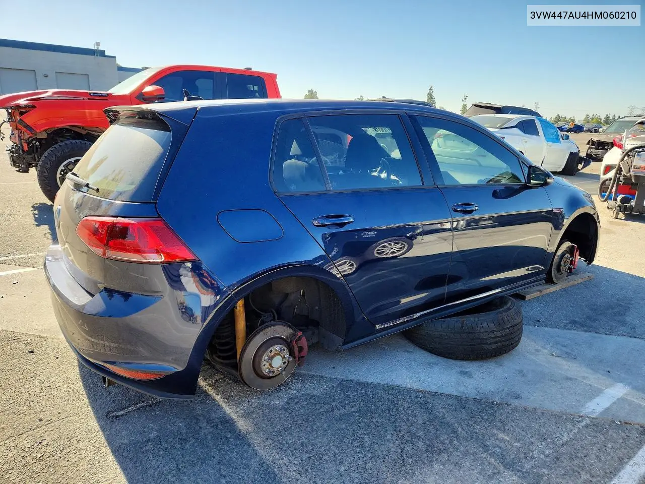 2017 Volkswagen Gti S/Se VIN: 3VW447AU4HM060210 Lot: 59910076