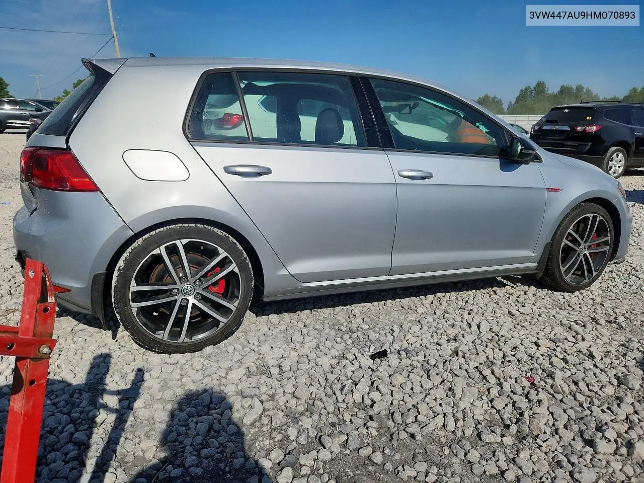 2017 Volkswagen Gti S/Se VIN: 3VW447AU9HM070893 Lot: 60424616