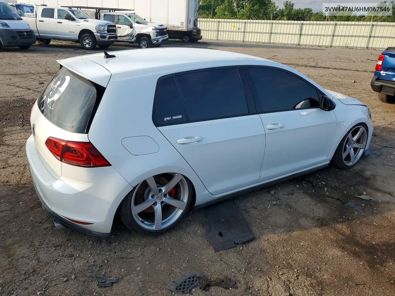 2017 Volkswagen Gti S/Se VIN: 3VW447AU6HM067546 Lot: 60553966