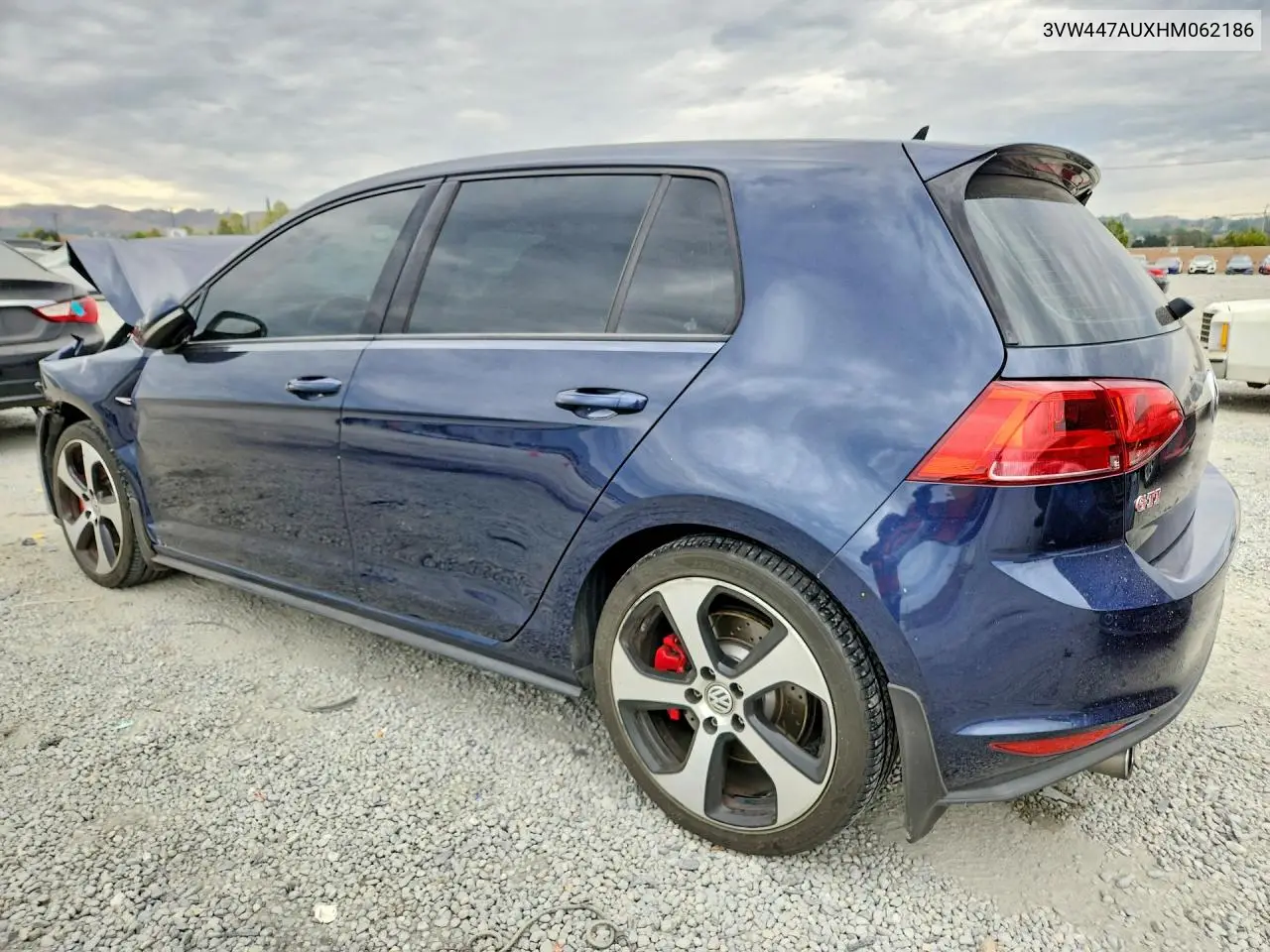 2017 Volkswagen Gti S/Se VIN: 3VW447AUXHM062186 Lot: 60782406