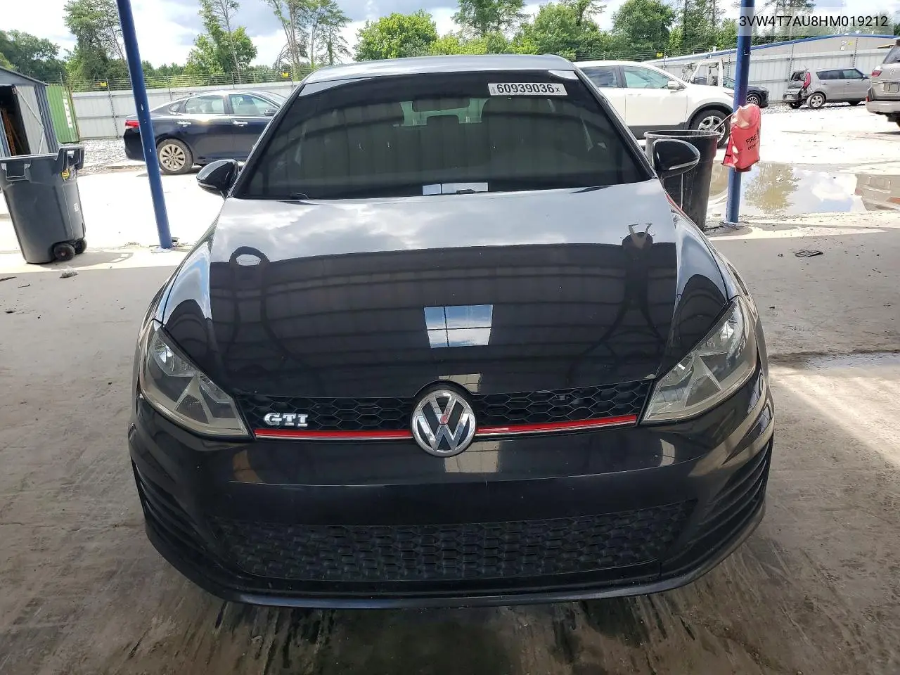 2017 Volkswagen Gti S VIN: 3VW4T7AU8HM019212 Lot: 60939036