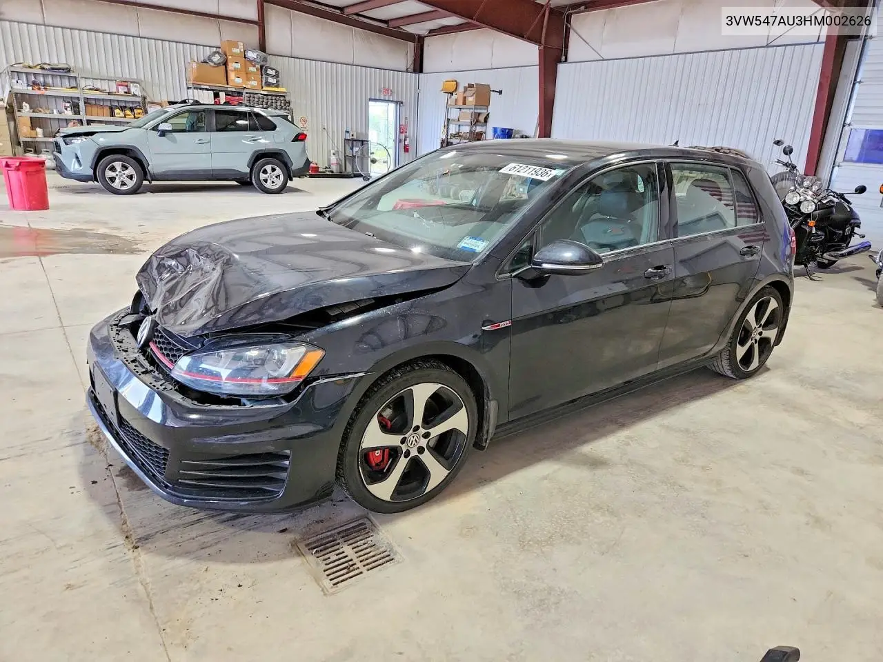 2017 Volkswagen Gti Sport/Se/Autobahn VIN: 3VW547AU3HM002626 Lot: 61211936